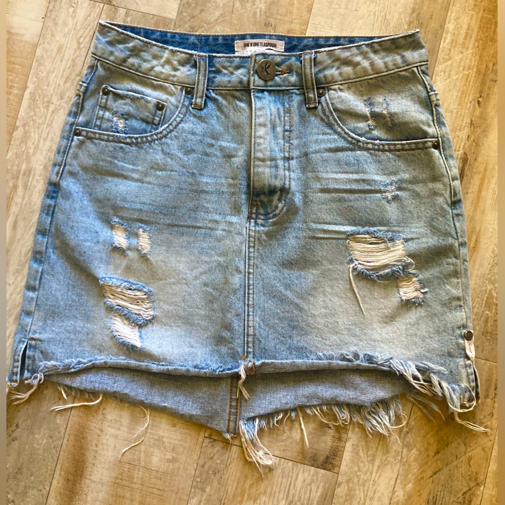 One Teaspoon Denim Skirt 28